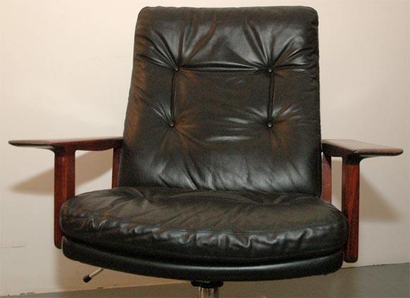 Rosewood Rare Arne Vodder Office Chair